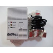 Газ сигнализатор 100М с електромагнитен клапан 3/4"